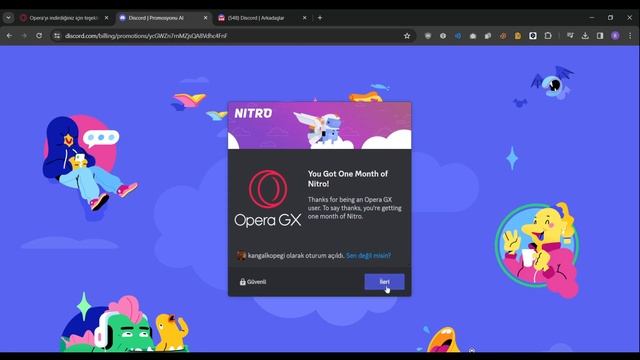OperaGX Ücretsiz 1 Aylık Discod Nitro Kampanyası 2024 Şubat смотреть онлайн