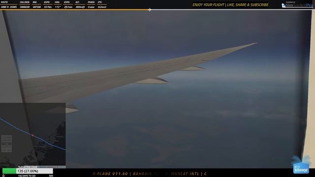 X-plane v11.50 | BAH ✈ MCT | OMA658 смотреть онлайн