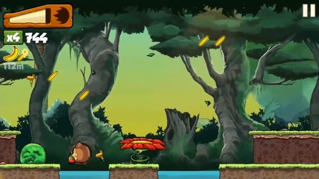 Banana Kong: Gameplay Walkthrough Part 5 - Power Ups! (iOS, Android) смотреть онлайн