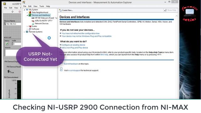 Using NI-USRP 2900 For FM Reception смотреть онлайн
