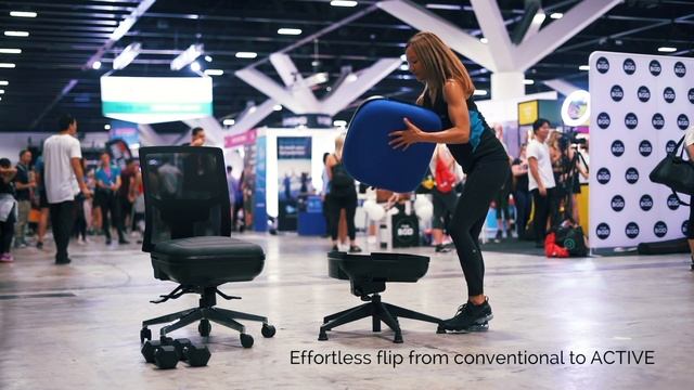 ErgoFlip® Effortless Flip from Conventional to ACTIVE Seat смотреть онлайн