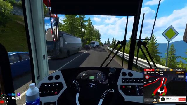 🔴ETS 2 Live | Euro Truck Simulator 2 | Promods ❤ | #chill #truckersmp #convoy #promods (BUS MOD...) смотреть онлайн