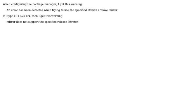 Unix & Linux: Warning about 'Bad archive mirror' when installing Debian смотреть онлайн