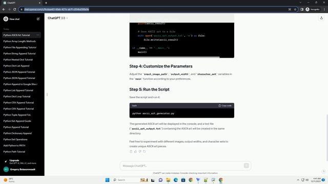 Python Ascii Art Generator