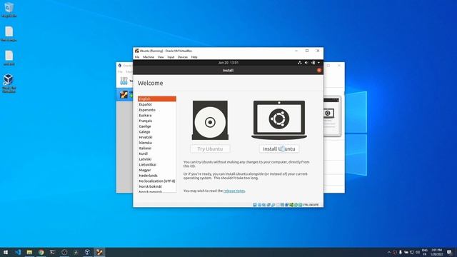 Install Linux Ubuntu on Windows 10 with VirtualBox VM смотреть онлайн