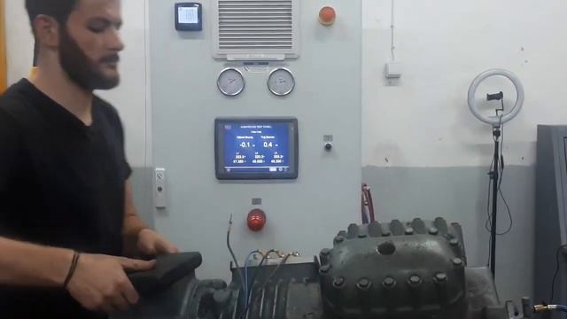 D8RJ1-6000-AWM/D Copeland Kompresör Çalıştırma Testi & D8RJ1-6000-AWM/D Copeland Compressor Test, смотреть онлайн