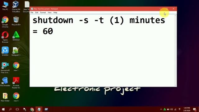 |How To Enable Auto Shutdown Feature in Windows 10||Electronics project| смотреть онлайн