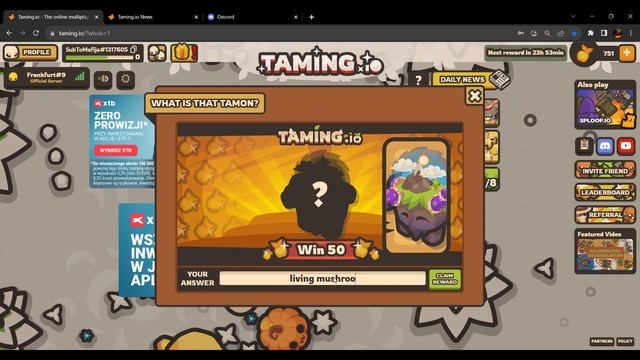 HOW TO GET 1 MAILON GOLDEN APPLES IN TAMING.IO?! смотреть онлайн