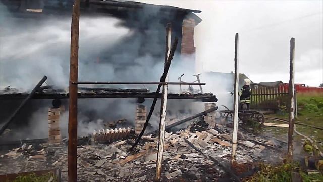 В деревне Нижние Булдаки горел частный жилой дом