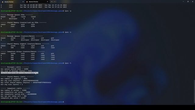 Posix - IPC - Mesaj Kuyruğu - Klasik System 5 - 1 - msgget - ipcs | Shell | Linux | Unix смотреть онлайн