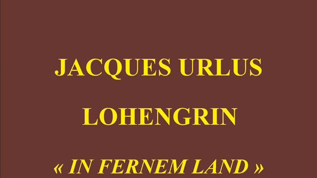 Jacques Urlus Lohengrin In fernem land Parlophone Odéon PXO 104 enregistré le 25 janvier 1927 смотреть онлайн