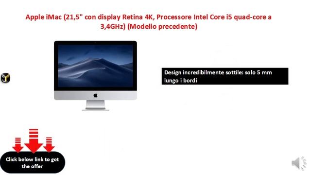 Apple iMac (21,5 con display Retina 4K, Processore Intel Core i5 quad-core a 3,4GHz) смотреть онлайн