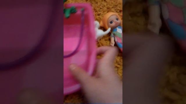 Обзор игрушек пупса,ванна,щенок. смотреть онлайн