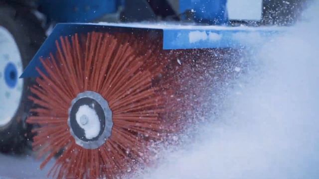 Мотоблок «НЕВА» на резиновых колесах с роторной щеткой «НЕВА» ЩРМ смотреть онлайн