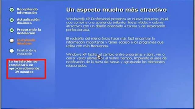 INSTALACION DE WINDOWS XP смотреть онлайн