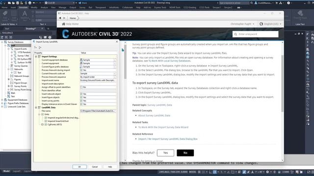 Episode: 42 Survey - Survey Field to Finish - Survey LandXML Data смотреть онлайн