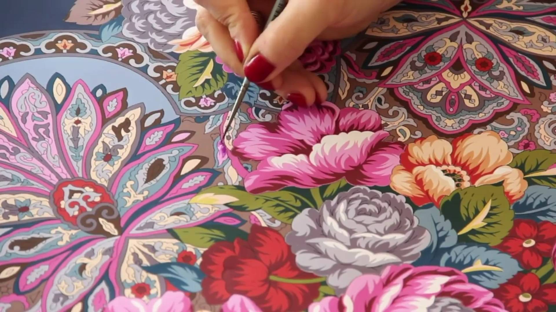 Создание павловопосадского платка... смотреть онлайн