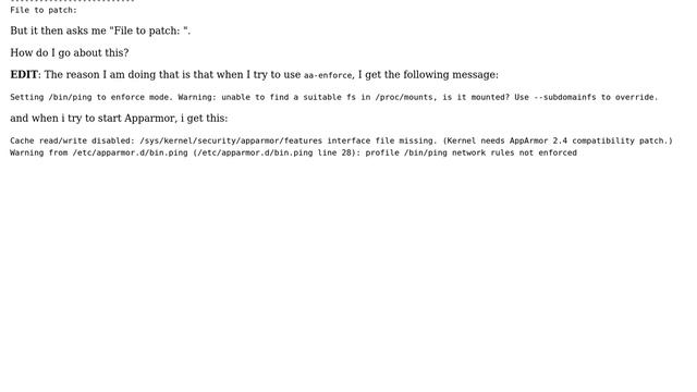 DevOps & SysAdmins: How do I patch my kernel 3.2 with apparmor kernel patches? смотреть онлайн