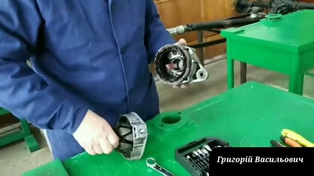 Розбирально-складальні роботи генератора змінного струму смотреть онлайн