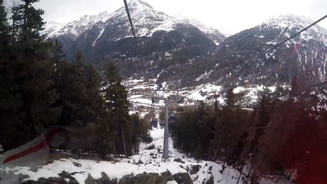 Sölden Lift A10 GAISLACHKOGL 1 GoPro / зёльден гайслах подъёмник вид назад