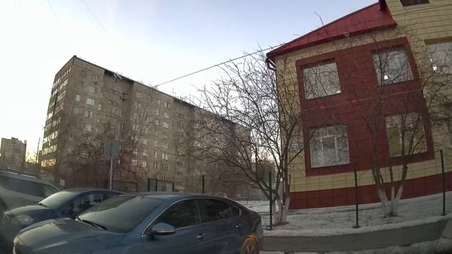 Движение на автомобиле по Тюмени до музыкальной школы/Trip On The Tyumen City Streets