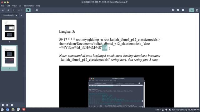 Presentasi Autobackup Menggunakan Crontab pada OS Linux Mint 20.3 смотреть онлайн