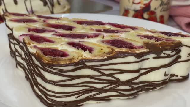 Торт МОНАСТЫРСКАЯ ИЗБА / Торт с Вишней и Сметанным Кремом смотреть онлайн