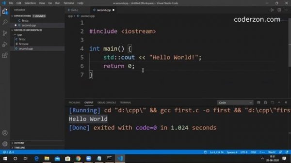 VS Code setup for C/ C++ in windows OS