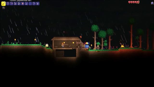 Террария.Рестарт. эпизод 1. Против зомби с рукой зомби.