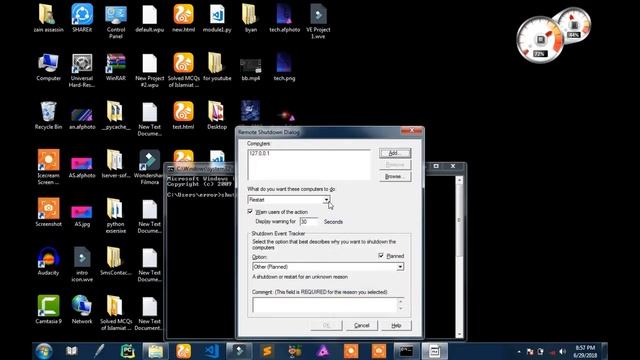 How to shutdown any computer and laptop with CMD(command prompt) смотреть онлайн