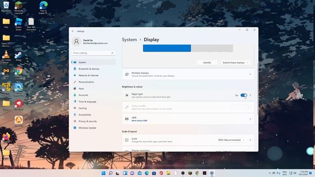Windows 11: How to Turn On/Off Night Light (Yellow Tint) смотреть онлайн