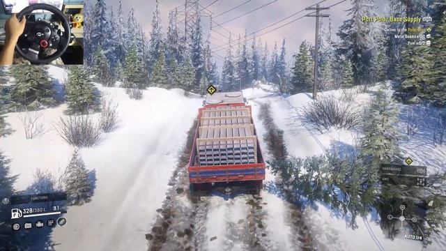 Snowrunner | Polar Base Part 1 | Logitech Driving Force GT смотреть онлайн