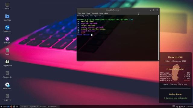 Jak se Linux uživatelé dívají na anime. смотреть онлайн