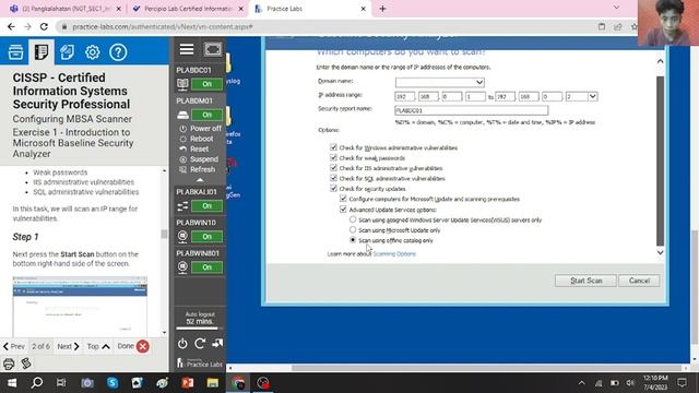 Configuring MBSA Scanner Exercise 1 смотреть онлайн