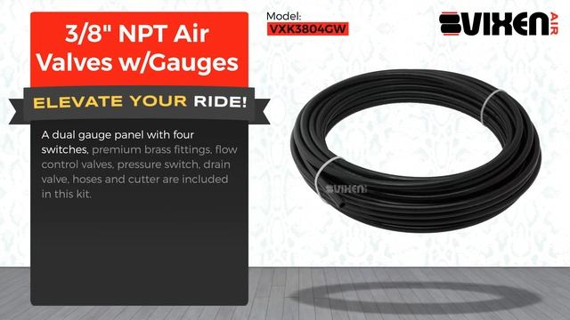 📢 VIXEN AIR VXK3804GW 3/8" NPT Air Valves w/Gauges 🔥 смотреть онлайн