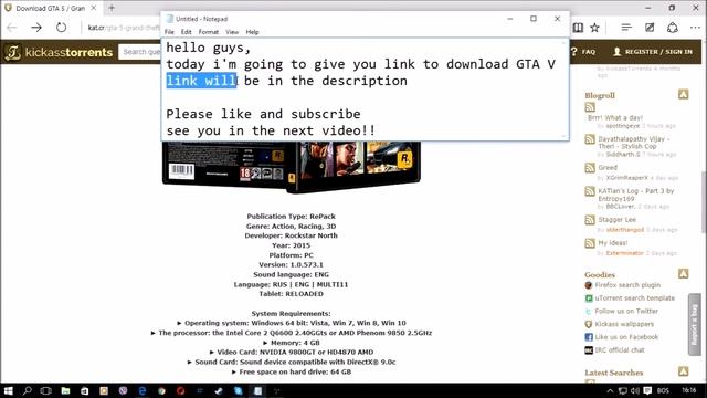 Link for GTA V. Working 100% смотреть онлайн