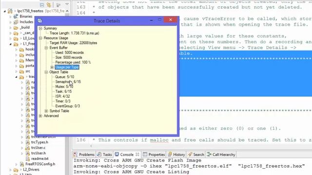 FreeRTOS Trace Analyzer смотреть онлайн