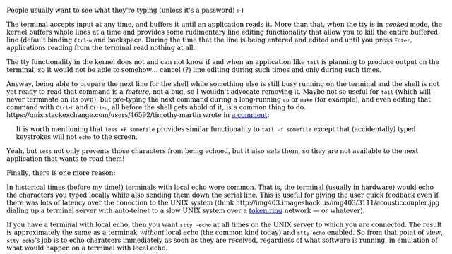 Unix & Linux: Why does the terminal echo keystrokes when commands are running? (2 Solutions!!) смотреть онлайн