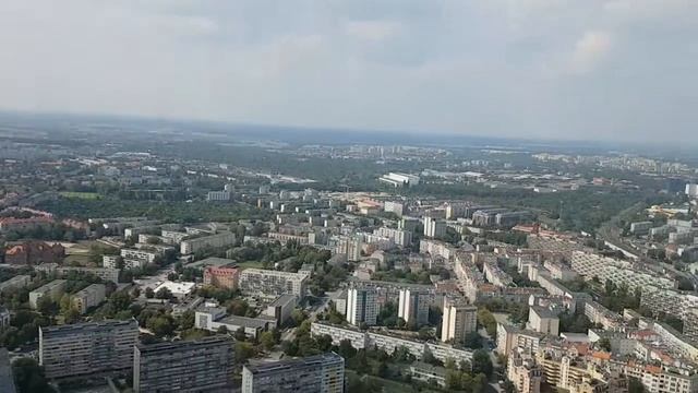 Вид на Вроцлав Sky Tower 29 sierpnia 2019 смотреть онлайн