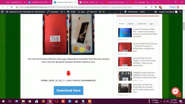 Smile Q2 Flash File 2nd Update | Smile Q2 Firmware MT6580 7.1 New Version смотреть онлайн