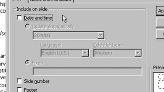 Microsoft Office PowerPoint 2000 Insert footer смотреть онлайн