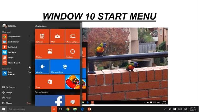 [TUTORIAL] WINDOW 10 FULL SCREEN START MENU. смотреть онлайн