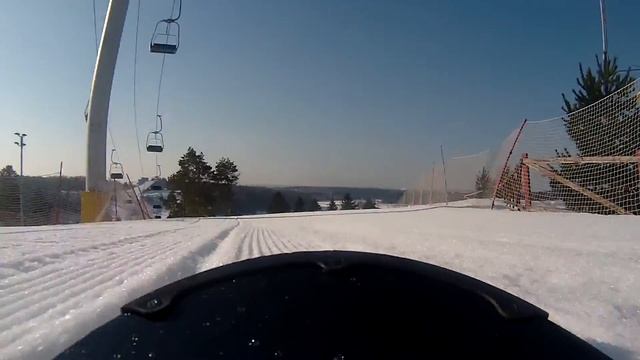 Утренний вельвет в Сорочанах. 8 склон. 10.03.2017