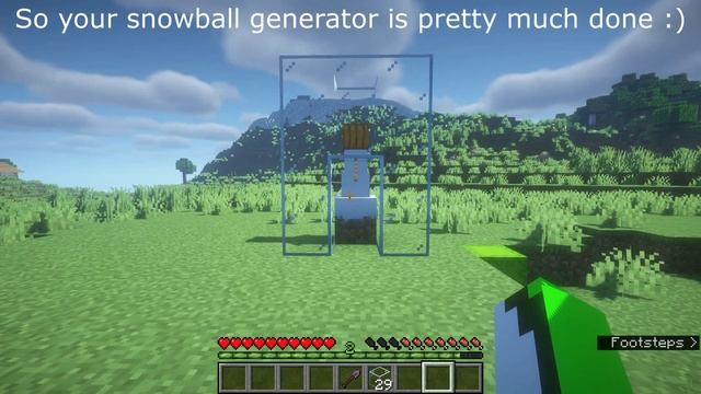 Infinite Snowball Generator in Minecraft 1.19.4 смотреть онлайн
