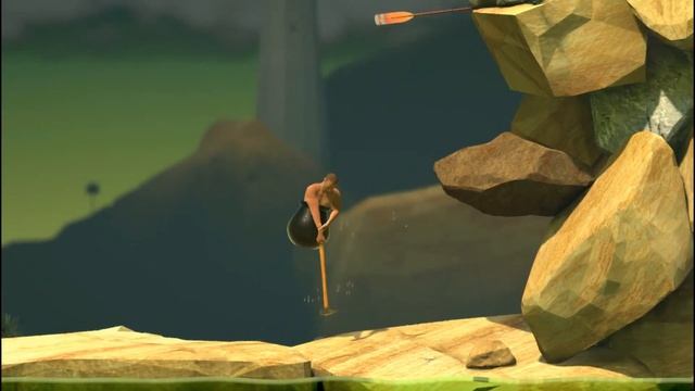 Парень с кувалдой заставил попотеть ➢ GettingOverIt #1