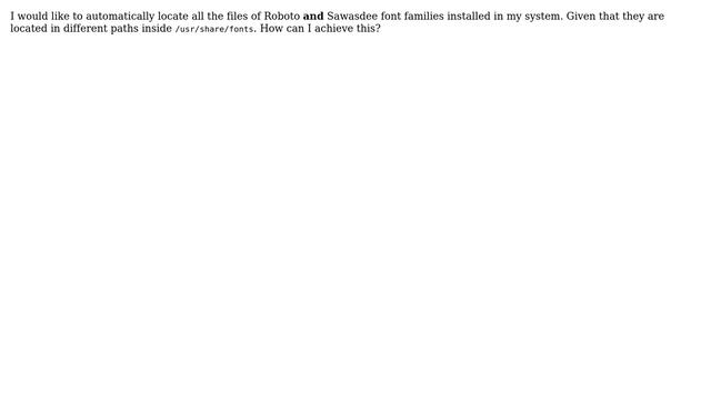 Ubuntu: How to locate font files given the font family name? смотреть онлайн