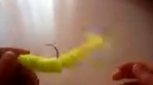Наживление силиконовой приманки на джиг головку