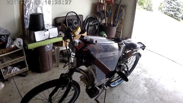 72V 3000W Cyclone ebike hybrid gas generator - Slow fairing work... смотреть онлайн