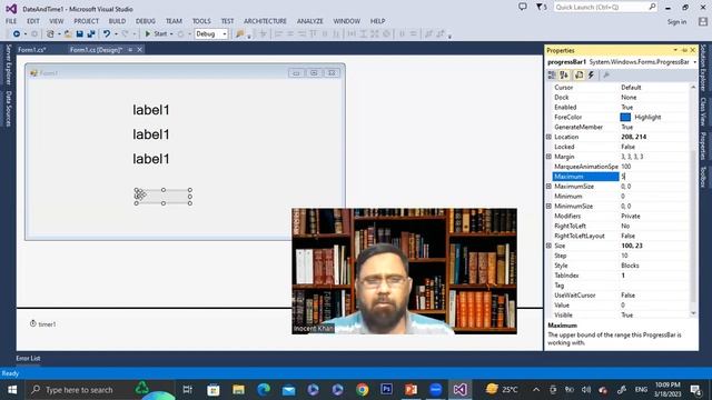 Visual Studio .Net Class 8 Sir Masood |Date and Time | Timer| ProgressBar in Wndow Form Application смотреть онлайн