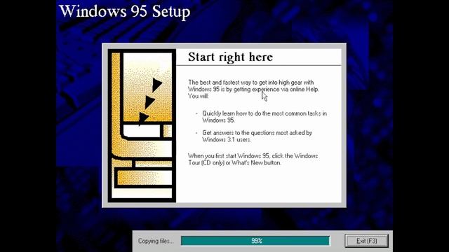 Installing Windows 95 build 468 смотреть онлайн